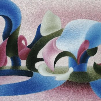 Dibujo titulada "Candy Cut Marsh Mel…" por Gerrit Cnossen, Obra de arte original, Pastel Montado en Cartulina