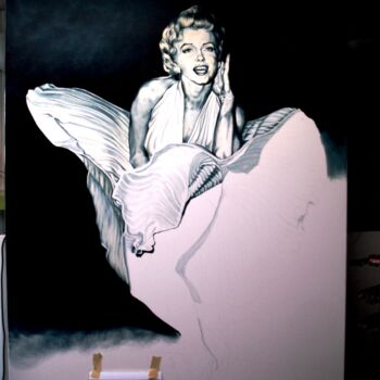 Peinture intitulée "Marilyn Monroe in p…" par Geert Coucke, Œuvre d'art originale