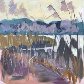 Schilderij getiteld "In the Reeds" door Georgina Rey, Origineel Kunstwerk, Olie