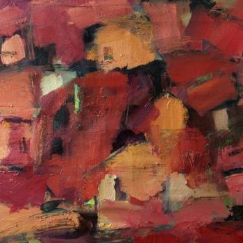 Painting titled "Стены/Walls" by Anastasiya Georgievskaya, Original Artwork, Oil