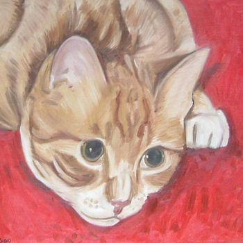 "Sandy (Cat)" başlıklı Tablo Gerald Shepherd F.F.P.S. tarafından, Orijinal sanat, Petrol