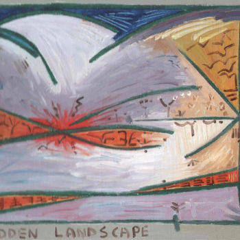 Malarstwo zatytułowany „Hidden Landscape” autorstwa Gerald Shepherd F.F.P.S., Oryginalna praca, Olej