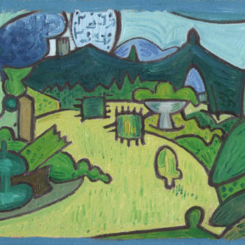 Pintura intitulada "Postcard From A Wil…" por Gerald Shepherd F.F.P.S., Obras de arte originais, Óleo