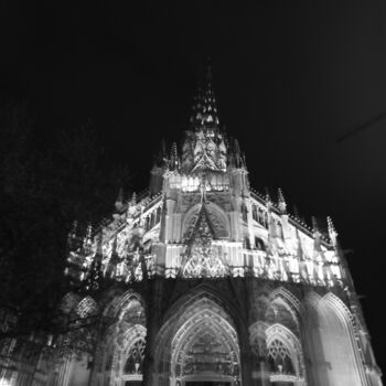 Photography titled "Eglise Saint Maclou" by Gérard Capron (G.CAPRON), Original Artwork, Digital Photography Mounted on Alumi…