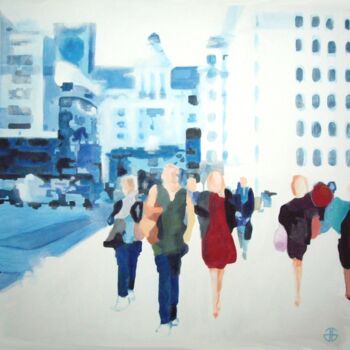 Pintura titulada "urban 14" por Gerard Jouannet, Obra de arte original, Oleo