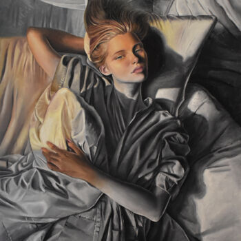 Malarstwo zatytułowany „"Every Morning"” autorstwa Gerard Soler, Oryginalna praca, Olej Zamontowany na Drewniana rama noszy
