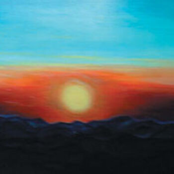 Pittura intitolato "First Sunlight ove…" da Elen Gera, Opera d'arte originale, Altro
