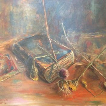 Painting titled "Codex perdu" by Unico Art Gallery, Original Artwork, Oil