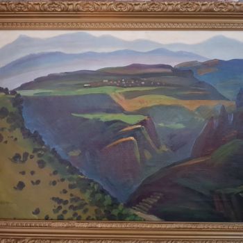 Painting titled "Toumanian's Canyon" by Unico Art Gallery, Original Artwork, Oil