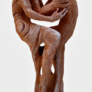 Escultura intitulada "Simbiosi" por Mirella Gerosa, Obras de arte originais, Terracota
