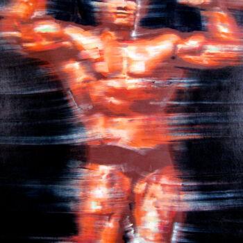 Painting titled "Mighty Hercules" by Gerry Chapleski, Original Artwork, Oil Mounted on Wood Stretcher frame