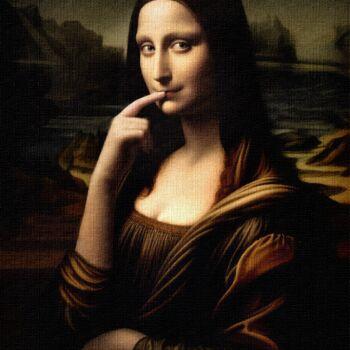 Digitale Kunst getiteld "Modern Mona Lisa :…" door Gerry Martinez, Origineel Kunstwerk, Digitaal Schilderwerk