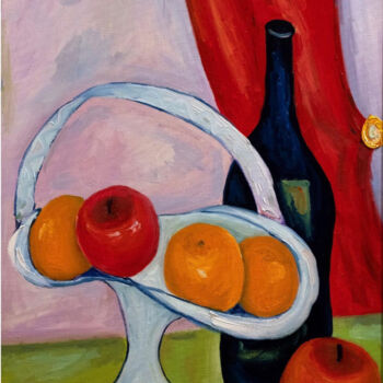 제목이 "Апельсины и яблоки"인 미술작품 Gf Shakira로, 원작, 기름