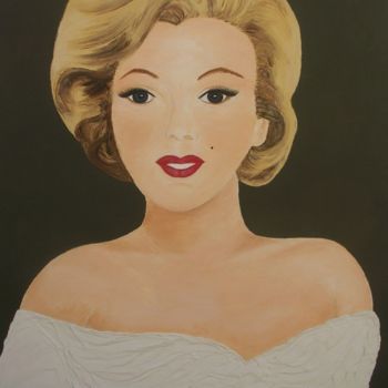 Painting titled "Marilyn forever" by Ghislaine Phelut-Sanchez, Original Artwork