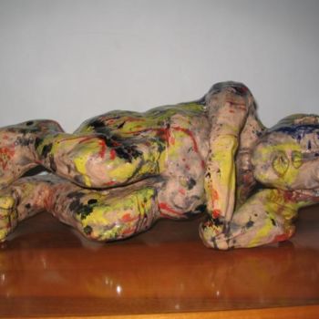 Sculpture titled "il cosidetto io" by Giangenta, Original Artwork, Ceramics