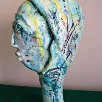 Skulptur mit dem Titel "Gavina" von Giangenta, Original-Kunstwerk, Keramik