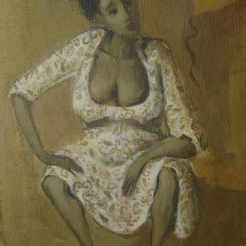 Painting titled "Anabell" by George Rurua, Original Artwork, Oil