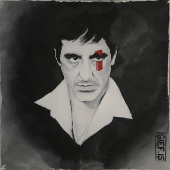 Peinture intitulée "Al Pacino" par Gief, Œuvre d'art originale, Acrylique