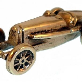 Sculpture titled "BUGATTI" by Gilbert Liblin, Original Artwork, Metals