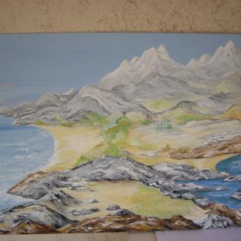 Painting titled "Calme et nature" by Gilionne, Original Artwork