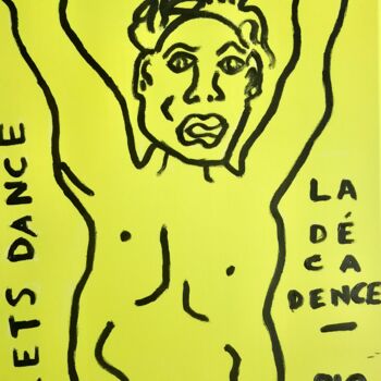 제목이 "LETS DANCE , LA DEC…"인 미술작품 Gilles Piquereau로, 원작, 기름