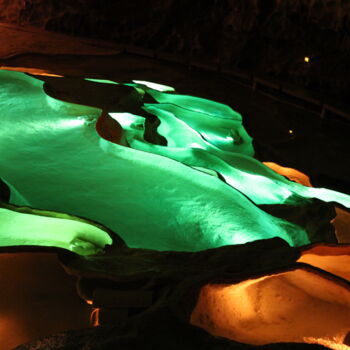 Φωτογραφία με τίτλο "Grotte en vert" από Gilles Ramonet, Αυθεντικά έργα τέχνης, Ψηφιακή φωτογραφία
