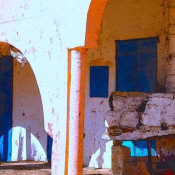 Arts numériques intitulée "untitled . Maroc ." par Gilles Mével, Œuvre d'art originale, Travail numérique 2D Monté sur Plexi…