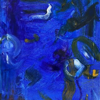 제목이 "Ode to Chagall's Bl…"인 미술작품 Gina Son로, 원작, 기름