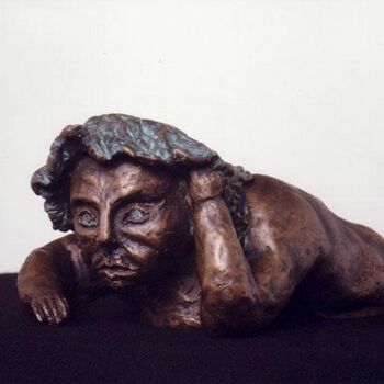 Sculpture intitulée "Mortificazione" par Gioba, Œuvre d'art originale, Coulage