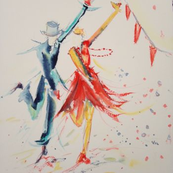 Schilderij getiteld "danse danse danse" door Valerie Giordanengo, Origineel Kunstwerk