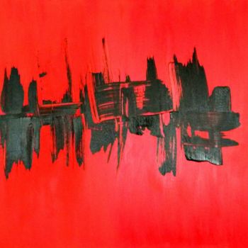 Peinture intitulée "Rouge Pékin" par Giorgio Storchi, Œuvre d'art originale, Acrylique