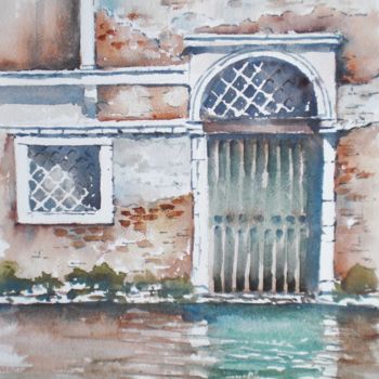 Pintura intitulada "Venice 56" por Giorgio Gosti, Obras de arte originais, Aquarela