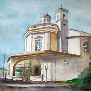 「Concezione' church-…」というタイトルの絵画 Giorgio Gostiによって, オリジナルのアートワーク, 水彩画