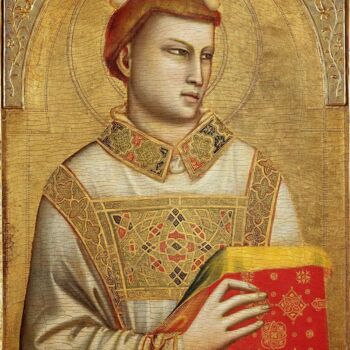 Peinture intitulée "Saint stéphane" par Giotto, Œuvre d'art originale, Huile