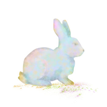 Digital Arts titled "Lapin - poster" by Jean Paul Fusay, Original Artwork, 2D Digital Work