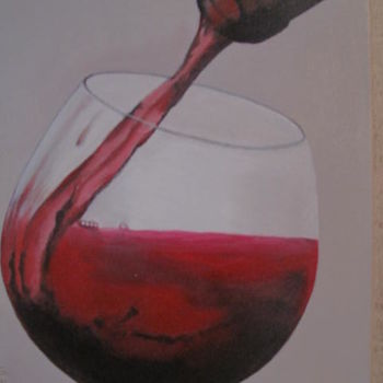 Ζωγραφική με τίτλο "vin versé" από Gismond, Αυθεντικά έργα τέχνης, Λάδι