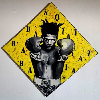 제목이 "Basquiat"인 미술작품 Giuseppe D’Alessandro (JD)로, 원작, 기름 목재 패널에 장착됨