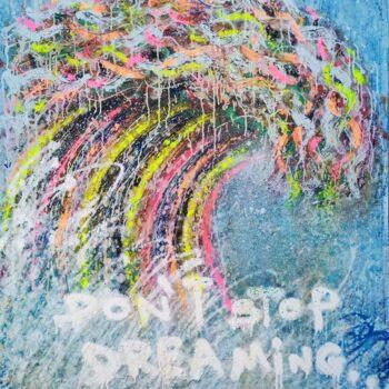 "Crazy waves not to…" başlıklı Tablo Giuseppe Valia tarafından, Orijinal sanat, Sprey boya Ahşap Sedye çerçevesi üzerine mon…