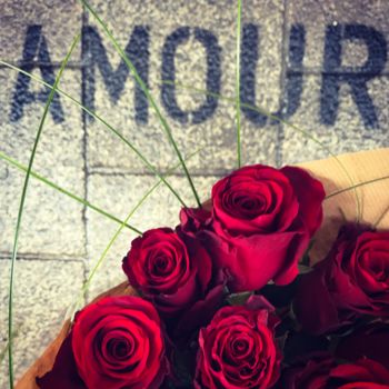 Photographie intitulée "AMOUR" par Glr, Œuvre d'art originale