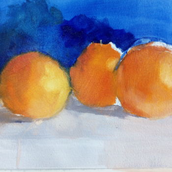 Ζωγραφική με τίτλο "orange" από Gregory Panda, Αυθεντικά έργα τέχνης, Λάδι