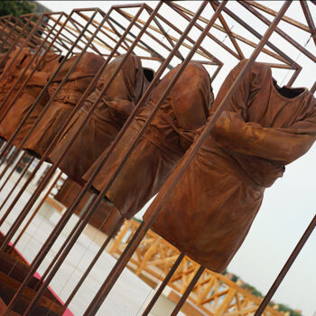 "The Ship of Fools" başlıklı Heykel Gonul Nuhoglu tarafından, Orijinal sanat, Bronz