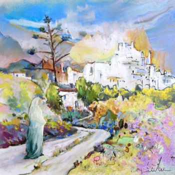 Painting titled "Mojacar 01" by Miki De Goodaboom, Original Artwork, Oil