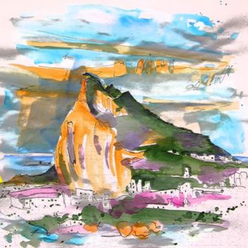 Schilderij getiteld "Gibraltar 02" door Miki De Goodaboom, Origineel Kunstwerk, Olie