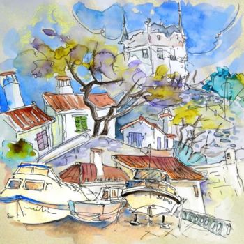 Painting titled "Biarritz 10" by Miki De Goodaboom, Original Artwork, Oil