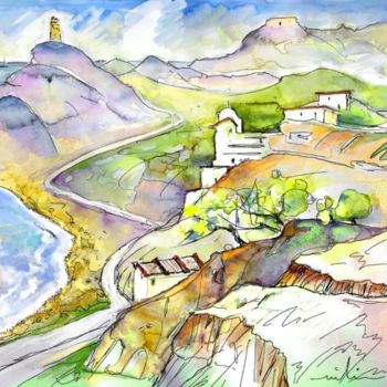 Painting titled "Cabo de Gata-Nijar…" by Miki De Goodaboom, Original Artwork, Oil