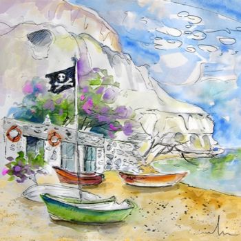 Painting titled "Agua Amarga 17" by Miki De Goodaboom, Original Artwork, Oil