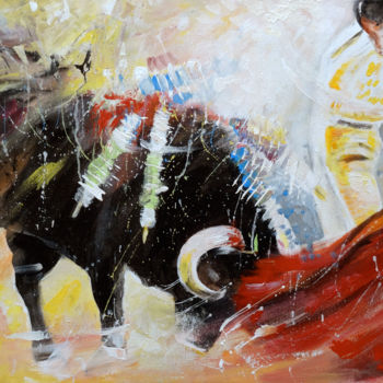 Картина под названием "2010 Toro Acrylics…" - Miki De Goodaboom, Подлинное произведение искусства, Масло