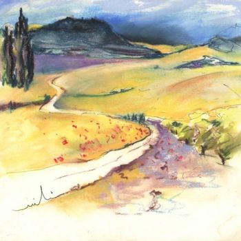 Pintura intitulada "Ribera del Duero 06" por Miki De Goodaboom, Obras de arte originais, Óleo