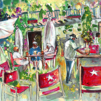 Pittura intitolato "Cafe in Cazorla" da Miki De Goodaboom, Opera d'arte originale, Olio