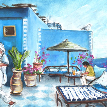 "Breakfast In Essaou…" başlıklı Tablo Miki De Goodaboom tarafından, Orijinal sanat, Guaş boya